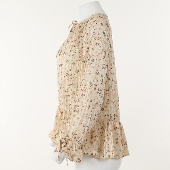 Riley & Rae Floral-Print Top - Picture 3 of 5